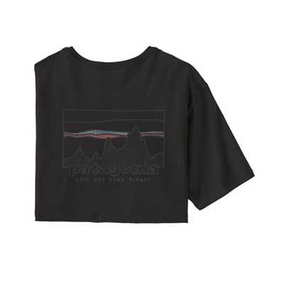 T-Shirt - Black - Uomo - T-Shirt Uomo Ms 73 Skyline Regenerative Organic Cotton T-Shirt  Patagonia