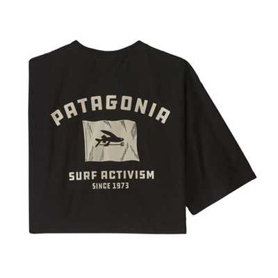 T-Shirt - Black - Uomo - T-shirt uomo Ms Fly The Flag Responsibili-Tee  Patagonia