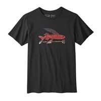 T-Shirt - Black w - Uomo - Ms Flying Fish Organic T-Shirt  Patagonia