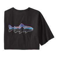 T-Shirt - Blavck - Uomo - Ms Fitz Roy Fish Organic T-Shirt  Patagonia