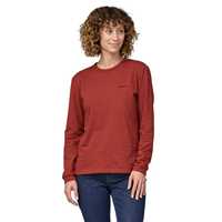 T-Shirt - Burl Red - Donna - T-Shirt manica lunga Ws L/S P-6 Logo Responsibili-Tee  Patagonia
