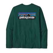 T-Shirt - Cascade Green - Uomo - Ms L/S P-6 Logo Responsibili-Tee  Patagonia