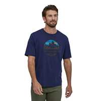T-Shirt - Classic Navy - Uomo - Ms Fitz Roy Scope Organic T-Shirt  Patagonia