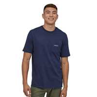 T-Shirt - Classic Navy - Uomo - Ms Line Logo Ridge Pocket Responsabili-Teec  Patagonia