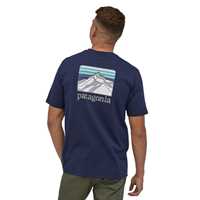 T-Shirt - Classic Navy - Uomo - Ms Line Logo Ridge Pocket Responsabili-Teec  Patagonia