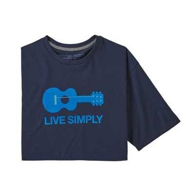 T-Shirt - Classic Navy - Uomo - Ms Live Simply Guitar Responsabili-Teec  Patagonia