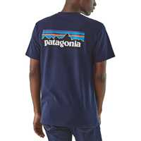 T-Shirt - Classic Navy - Uomo - Ms P-6 Logo Organic T-Shirt  Patagonia