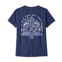 T-Shirt - Current blue - Donna - T-Shirt donna Ws How to Save Responsibili-Tee  Patagonia
