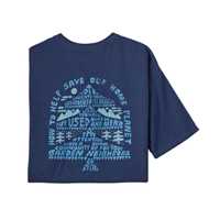 T-Shirt - Current blue - Uomo - T-shirt uomo Ms How to save responsibili-Tee  Patagonia