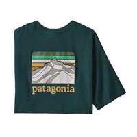T-Shirt - Dark borealis green - Uomo - Ms Line Logo Ridge Pocket Responsabili-Teec  Patagonia
