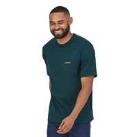 T-Shirt - Dark borealis green - Uomo - Ms Line Logo Ridge Pocket Responsabili-Teec  Patagonia