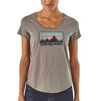 T-Shirt - Feather Grey - Donna - Ws Solar Rays 73 Organic Scoop T-Shirt  Patagonia
