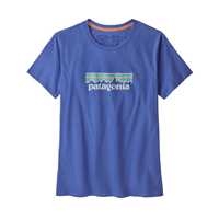 T-Shirt - Float blue - Donna - Ws Pastel P-6 Logo Organic Crew T-Shirt  Patagonia