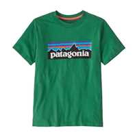 T-Shirt - Gather Green - Bambino - T-Shirt ragazzo Kids P-6 Logo T-Shirt  Patagonia