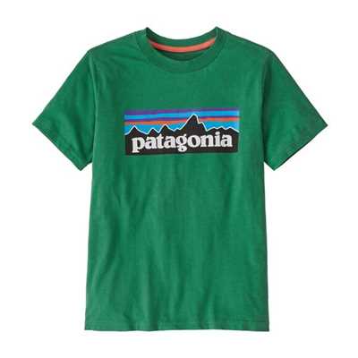 T-Shirt - Gather Green - Bambino - T-Shirt ragazzo Kids P-6 Logo T-Shirt  Patagonia