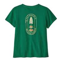 T-Shirt - Gather Green - Donna - T-Shirt donna Ws Clean Climb Bloom Pocket Responsibili-Tee  Patagonia