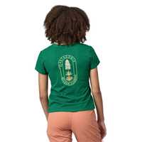 T-Shirt - Gather Green - Donna - T-Shirt donna Ws Clean Climb Bloom Pocket Responsibili-Tee  Patagonia
