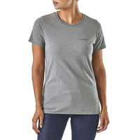 T-Shirt - Gravel Heather - Donna - Ws Pastel P-6 Logo Responsibili-Tee  Patagonia