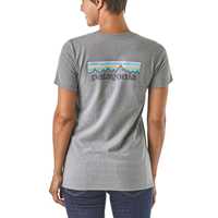 T-Shirt - Gravel Heather - Donna - Ws Pastel P-6 Logo Responsibili-Tee  Patagonia