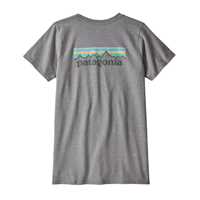 T-Shirt - Gravel Heather - Donna - Ws Pastel P-6 Logo Responsibili-Tee  Patagonia