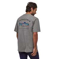 T-Shirt - Gravel Heather - Uomo - Ms Framed Fitz Roy Trout Responsabili-tee  Patagonia