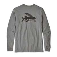 T-Shirt - Gravel Heather - Uomo - Ms L/S Flying Fish Responsibili-Tee  Patagonia
