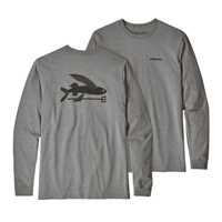 T-Shirt - Gravel Heather - Uomo - Ms L/S Flying Fish Responsibili-Tee  Patagonia
