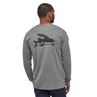 T-Shirt - Gravel Heather - Uomo - Ms L/S Flying Fish Responsibili-Tee  Patagonia