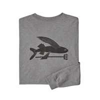 T-Shirt - Gravel Heather - Uomo - Ms L/S Flying Fish Responsibili-Tee  Patagonia