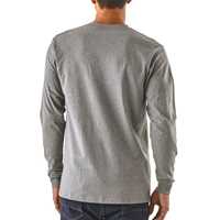 T-Shirt - Gravel Heather - Uomo - Ms L/S Live Simply Pocketknife Responsibili-Tee  Patagonia
