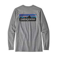 T-Shirt - Gravel Heather - Uomo - MsLong-sleeved P-6 Logo Responsibili-Tee  Patagonia