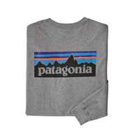 T-Shirt - Gravel Heather - Uomo - T-Shirt manica lunga uomo Ms Long-Sleeved P-6 Logo Responsibili-Tee  Patagonia