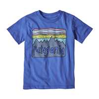 T-Shirt - Imperial Blue - Bambino - Baby Fitz Roy Skies Organic T-Shirt  Patagonia