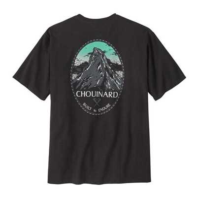 T-Shirt - Ink Black - Uomo - T-Shirt uomo Ms Chouinard Crest Pocket Responsibili-Tee  Patagonia