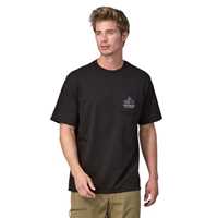 T-Shirt - Ink Black - Uomo - T-Shirt uomo Ms Chouinard Crest Pocket Responsibili-Tee  Patagonia
