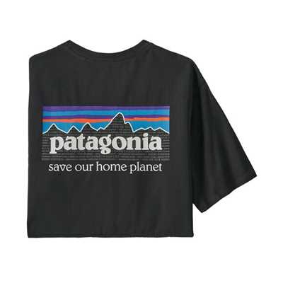 T-Shirt - Ink Black - Uomo - T-Shirt uomo Ms P-6 Organic T-Shirt  Patagonia