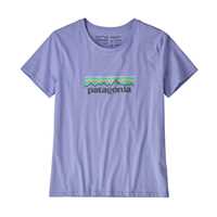 T-Shirt - Light violet blue - Donna - Ws Pastel P-6 Logo Organic Crew T-Shirt  Patagonia