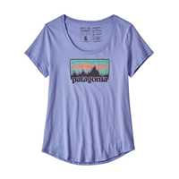 T-Shirt - Light violet blue - Donna - Ws Solar Rays 73 Organic Scoop T-Shirt  Patagonia