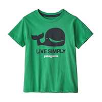 T-Shirt - Live simply whale nettle green - Bambino - T-Shirt Baby Live Simply Organic T-Shirt  Patagonia