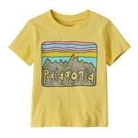 T-Shirt - Milled Yellow - Bambino - Baby Fitz Roy Skies T-Shirt  Patagonia