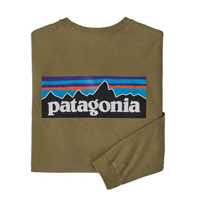 T-Shirt - Moray khaki - Uomo - T-Shirt manica lunga uomo Ms Long-Sleeved P-6 Logo Responsibili-Tee  Patagonia