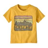 T-Shirt - Nectar Yellow - Bambino - Baby Fitz Roy Skies T-Shirt  Patagonia