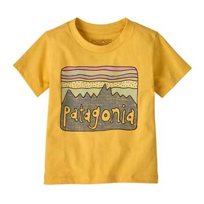 T-Shirt - Nectar Yellow - Bambino - Baby Fitz Roy Skies T-Shirt  Patagonia