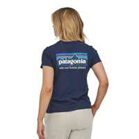 T-Shirt - Neo navy - Donna - T-Shirt donna Ws P-6 Mission Organic T-Shirt Cotone Patagonia