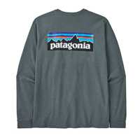 T-Shirt - Nouveau Green - Uomo - T-Shirt manica lunga uomo Ms Long-Sleeved P-6 Logo Responsibili-Tee  Patagonia