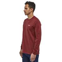 T-Shirt - Oxide Red - Uomo - MsLong-sleeved P-6 Logo Responsibili-Tee  Patagonia