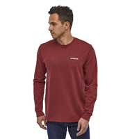 T-Shirt - Oxide Red - Uomo - MsLong-sleeved P-6 Logo Responsibili-Tee  Patagonia