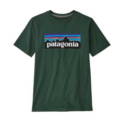 T-Shirt - Pinyon green - Bambino - T-shirt bambino Boys Regenerative Organic Certification Cotton P-6 Logo T-Shirt  Patagonia