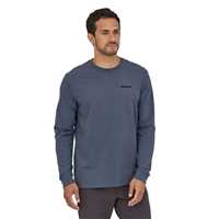 T-Shirt - Plume grey - Uomo - T-Shirt manica lunga uomo Ms Long-Sleeved P-6 Logo Responsibili-Tee  Patagonia