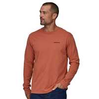 T-Shirt - Quartz coral - Uomo - Ms L/S P-6 Logo Responsibili-Tee  Patagonia